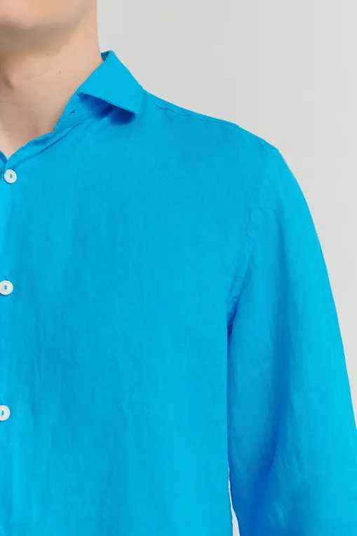 Рубашки Mc2 Saint Barth PAMPLONA 32 TURQUOISE