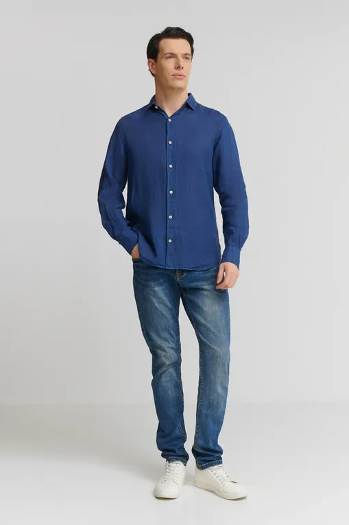 Рубашки Mc2 Saint Barth PAMPLONA 61 BLUE NAVY (00194D)