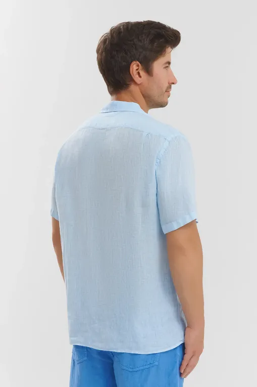 Рубашки Mc2 Saint Barth SIFNOS LINEN 31 LIGHT BLUE (00318H)