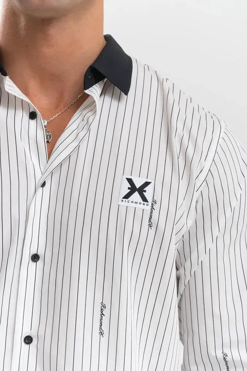 Рубашки RICHMOND X UMP25078CA OFF-WHITE