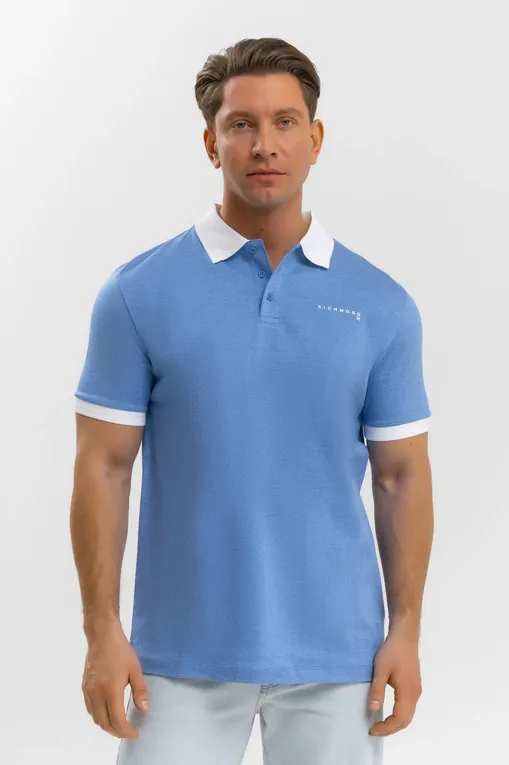 Поло RICHMOND X UMP25162PO BLUE CLOUD