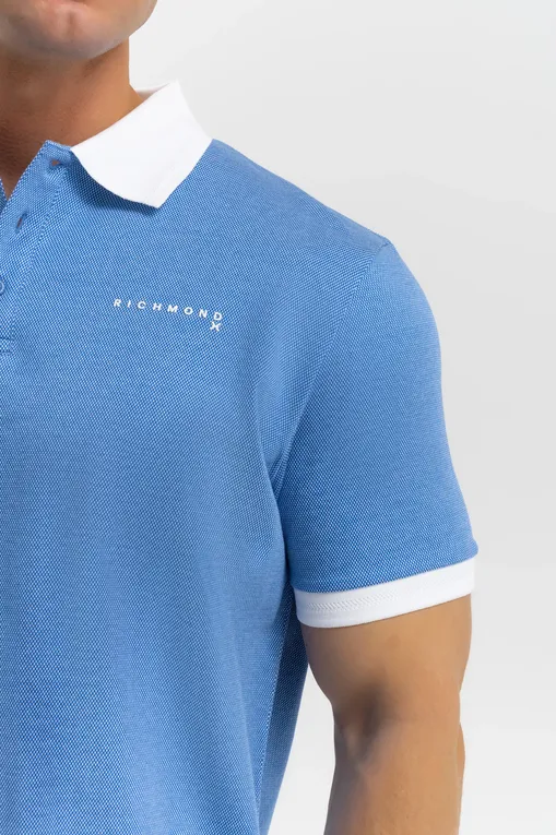 Поло RICHMOND X UMP25162PO BLUE CLOUD