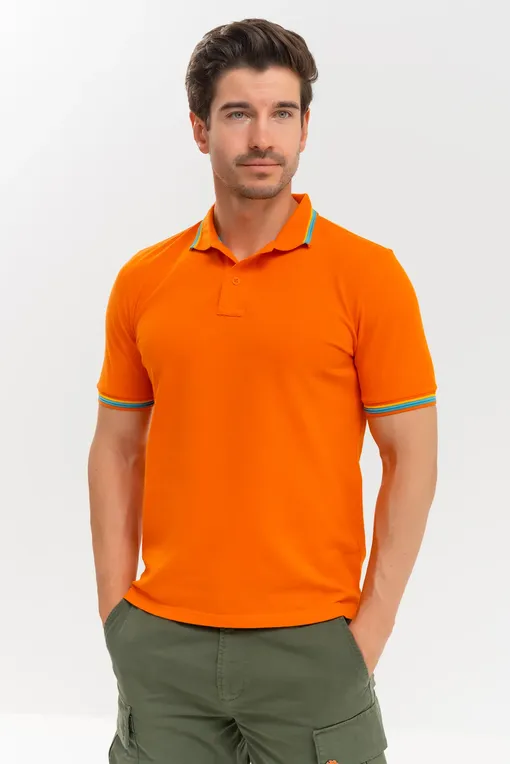 Рубашки SUNDEK M779PLJ6500 55002 / SUN ORANGE 02