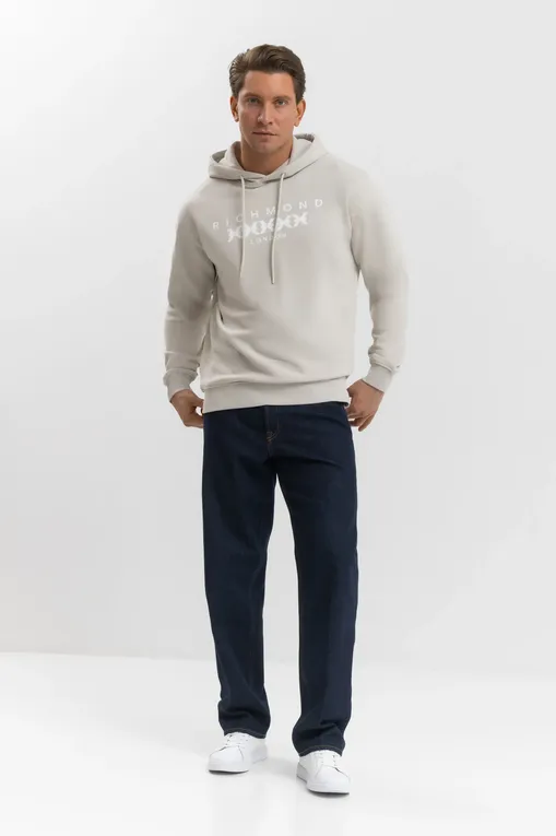 Толстовки RICHMOND X UMP25006FE GREY X/O-W