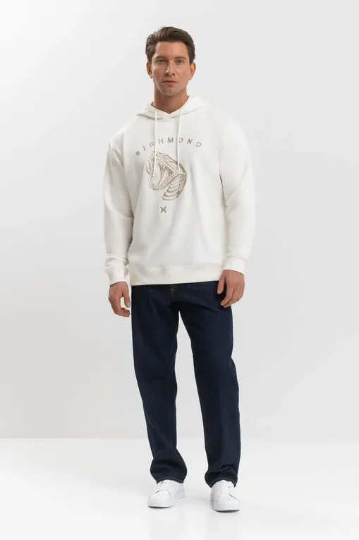 Толстовки RICHMOND X UMP25025FE OFF-WHITE