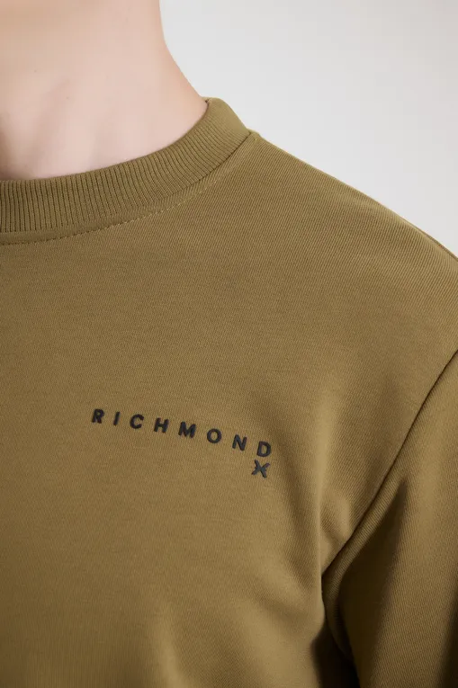 Толстовки RICHMOND X UMP25216FE GREEN MIL.