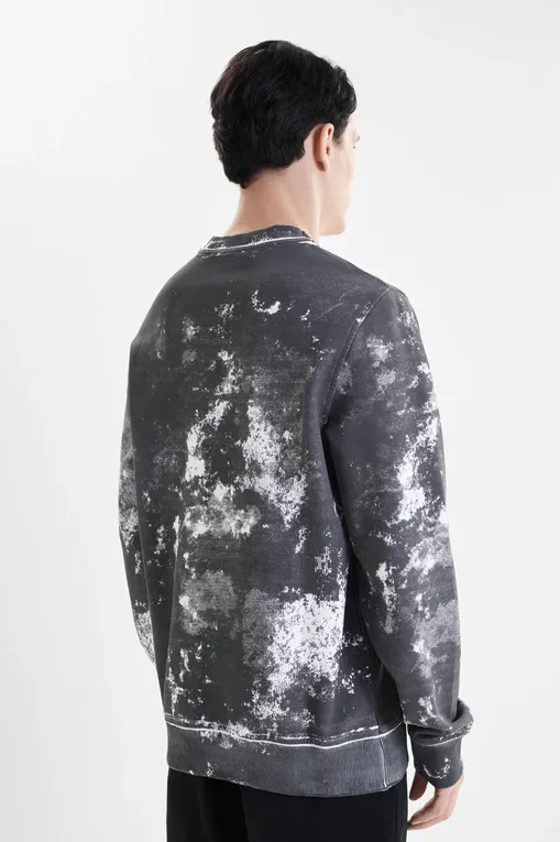 Толстовки RICHMOND X UMP25261FE GREY D/WHT