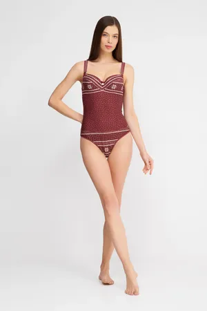 Marlies/Dekkers 36902 cabernet red and ivory