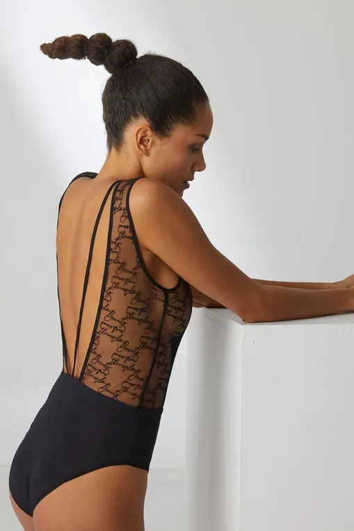 Боди Simone Perele 19V510 015 noir/tatoo