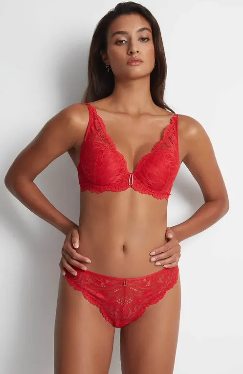 Бюстгальтеры AUBADE LAN81 ROUGE FLORAL