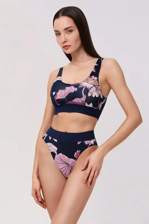 Мягкие чашки Calida 02822 476 dark blue print