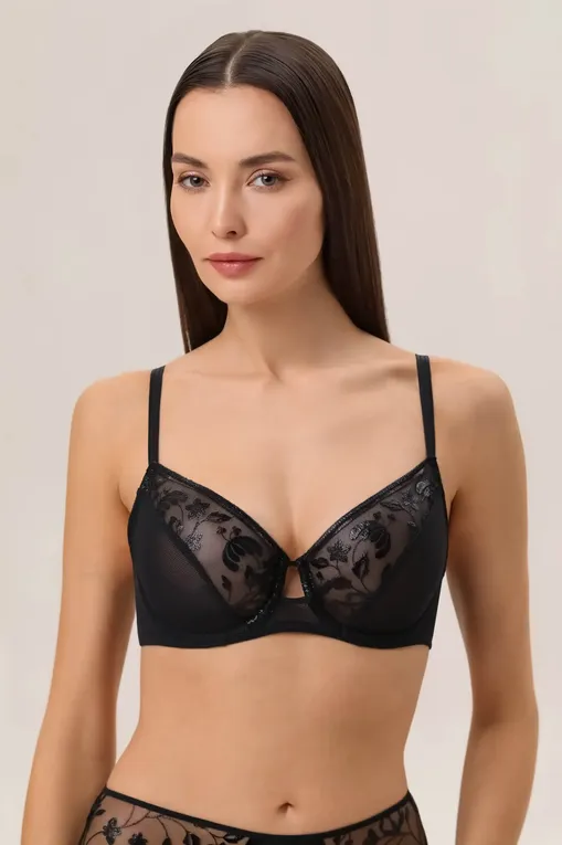 Мягкие чашки Chantelle C22CMU 0KC Black vinyl