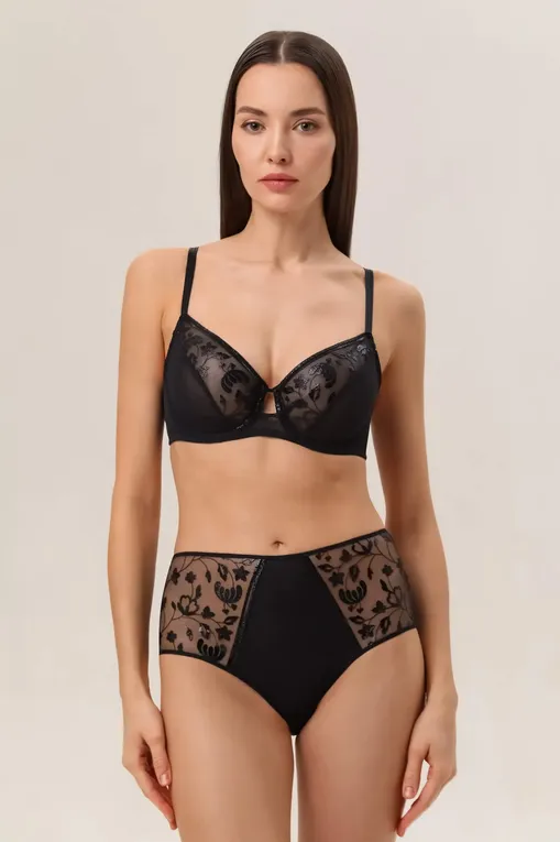 Мягкие чашки Chantelle C22CMU 0KC Black vinyl