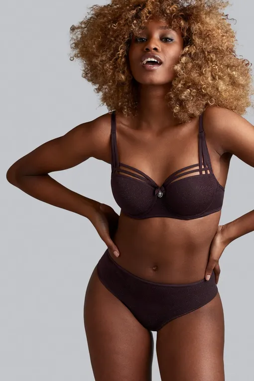 Бюстгальтеры Marlies/Dekkers 35530 aubergine and silverlurex