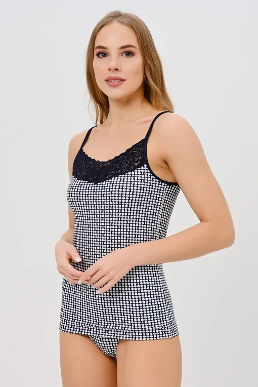 Кружевное Cote Coton by Oryades 820105 24313white/navy