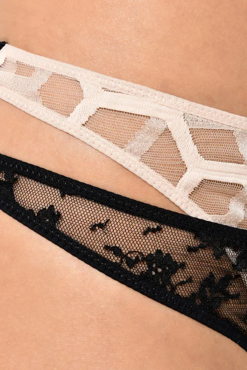 Трусы Chantal Thomass T07B70 0GM Nude/Black