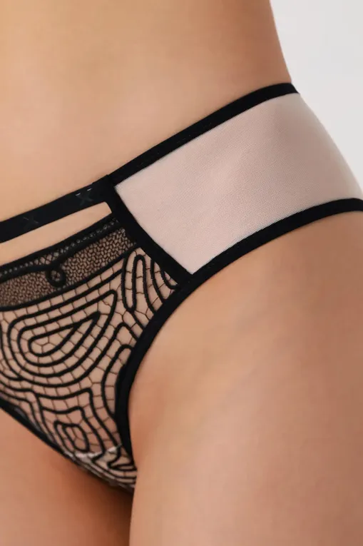Трусы Chantelle C018B0 01D Black/Nude
