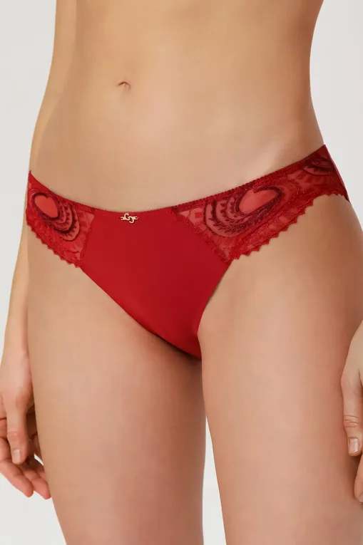 Трусы Chantelle C11YA0 0CX Passion red-Aubergine