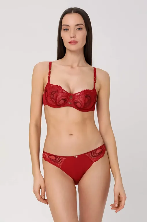 Трусы Chantelle C11YA0 0CX Passion red-Aubergine