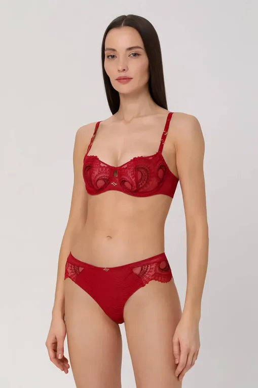 Трусы Chantelle C11YB0 0CX Passion red-Aubergine
