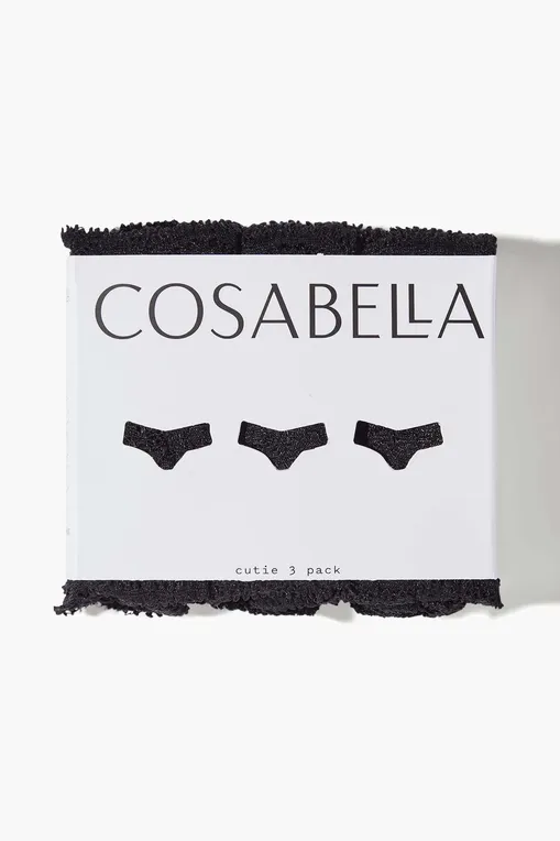 Комплекты Cosabella NSNPK0321 6216 BLACK SETTE WHITE