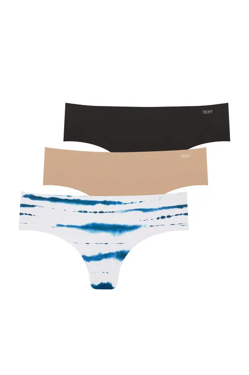 Трусы DKNY DK5028BP3 I380Y BLACK/GLOW/INKY STRIPE PRINT