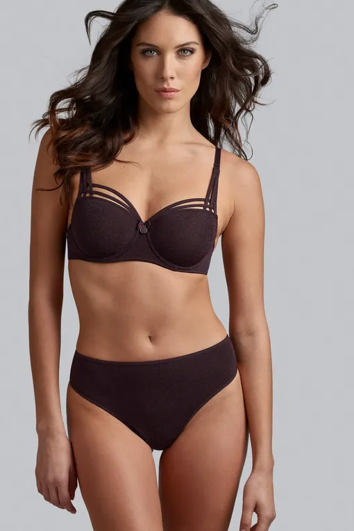 Трусы Marlies/Dekkers 35532 aubergine and silverlurex