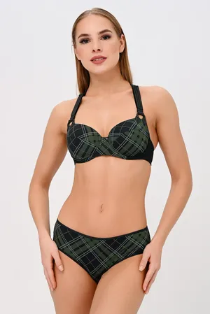 Marlies/Dekkers 35553 scarab green plaid