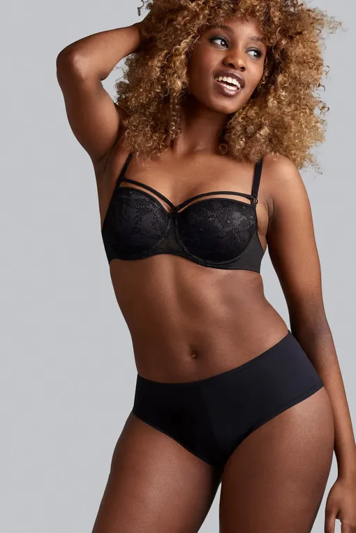 Трусы Marlies/Dekkers 35613 steel grey and black lace