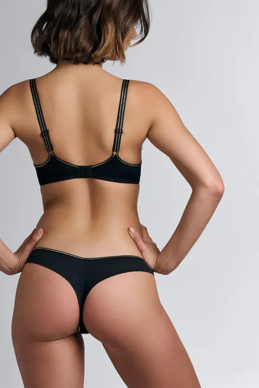 Трусы Marlies/Dekkers 35903 black gold lurex