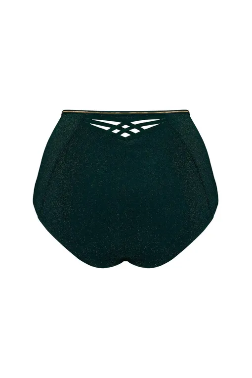 Трусы Marlies/Dekkers 36434 pine green and gold lurex