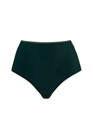 Marlies/Dekkers 36434 pine green and gold lurex