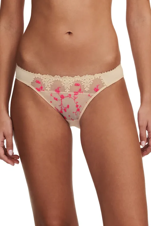 Трусы Passionata P40630 0KT Dune / Fluo pink