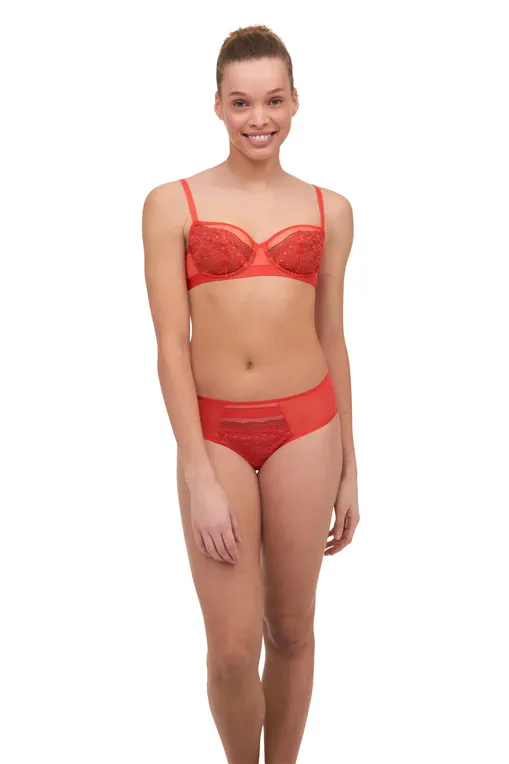 Трусы Passionata P40J40 0CB Bright poppy-Fig