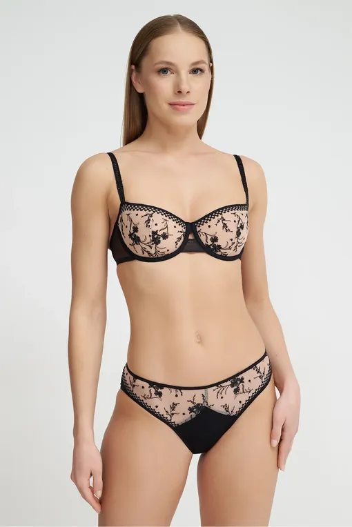 Трусы Passionata P41RA0 0IP Golden beige-Black