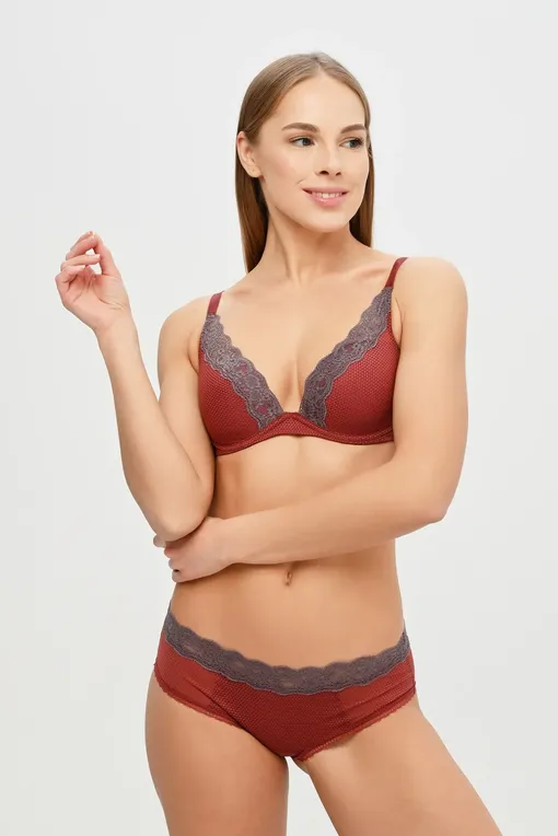 Трусы Passionata P57040 0C6 Fig-Chestnut