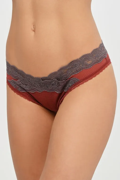 Трусы Passionata P57070 0C6 Fig-Chestnut