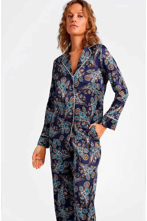 Брюки домашние AUBADE RT60 BLEU CACHEMI