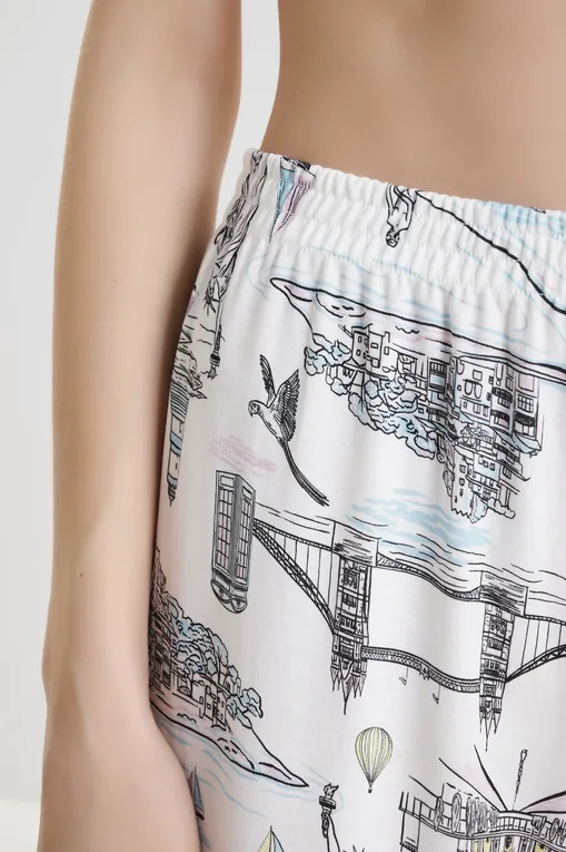 Брюки домашние Calida 28457 910 star white