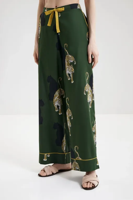 Брюки домашние CYBERJAMMIES 5001 GREEN LEOPARD PRINT