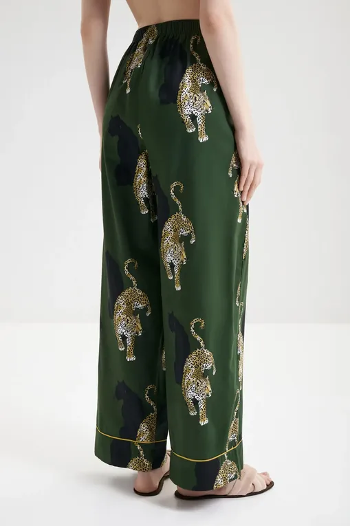 Брюки домашние CYBERJAMMIES 5001 GREEN LEOPARD PRINT