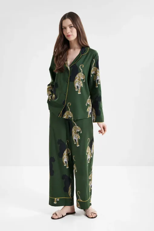 Брюки домашние CYBERJAMMIES 5001 GREEN LEOPARD PRINT