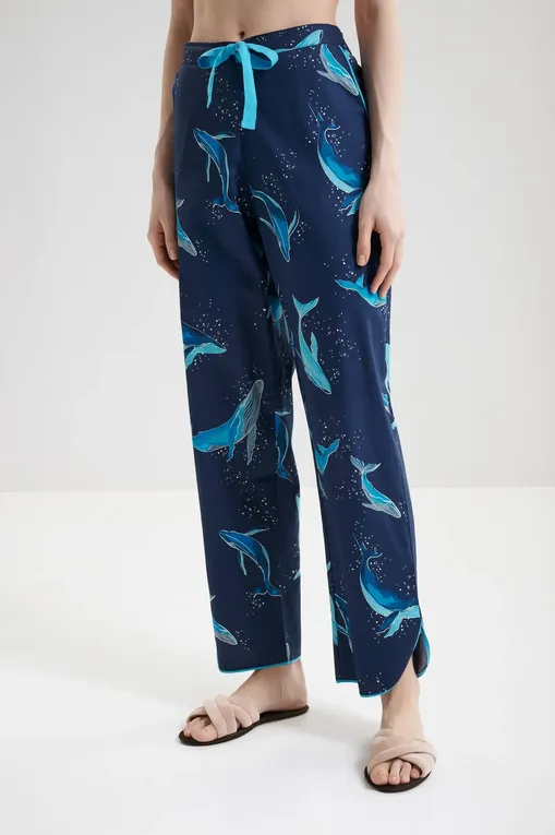 Брюки домашние CYBERJAMMIES 5019 NAVY WHALE PRINT
