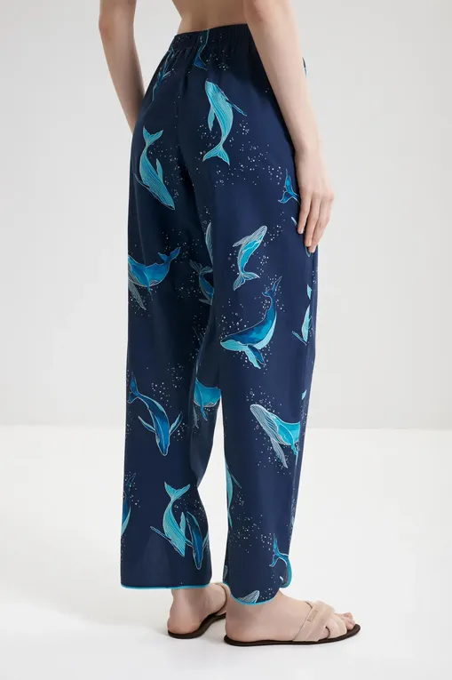 Брюки домашние CYBERJAMMIES 5019 NAVY WHALE PRINT