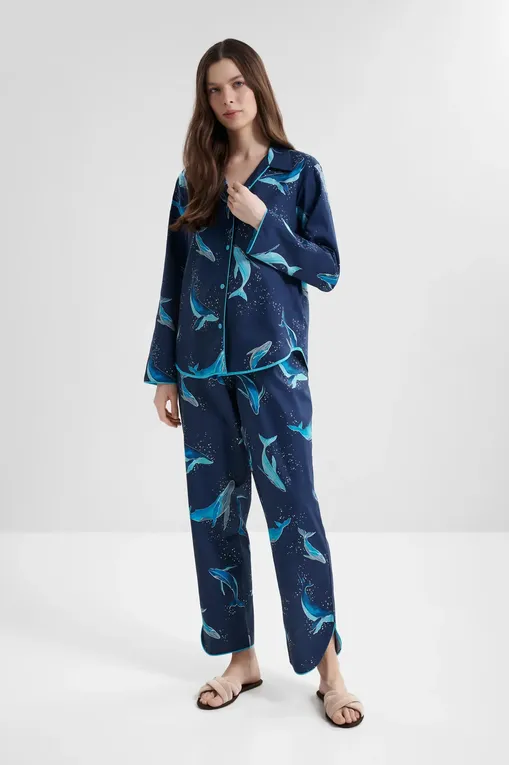 Брюки домашние CYBERJAMMIES 5019 NAVY WHALE PRINT