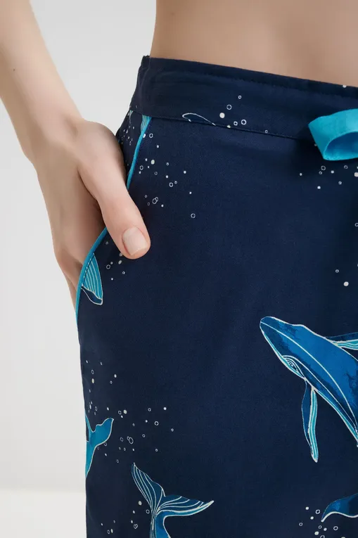 Брюки домашние CYBERJAMMIES 5019 NAVY WHALE PRINT