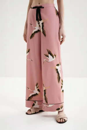 CYBERJAMMIES 5041 PINK CRANE BIRD PRINT
