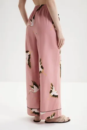 CYBERJAMMIES 5041 PINK CRANE BIRD PRINT