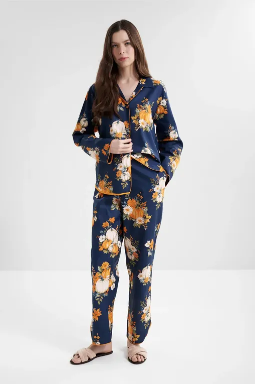 Брюки домашние CYBERJAMMIES 5076 NAVY PUMPKIN PRINT