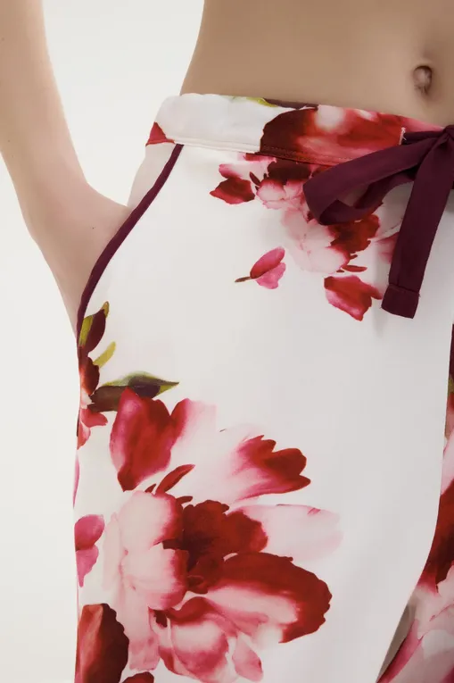 Брюки домашние CYBERJAMMIES 5117 OX BLOOD FLORAL PRINTED JERSEY